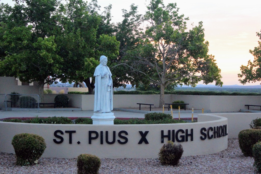 Most of the event was at the beautiful campus of Saint Pius X Catholic High School