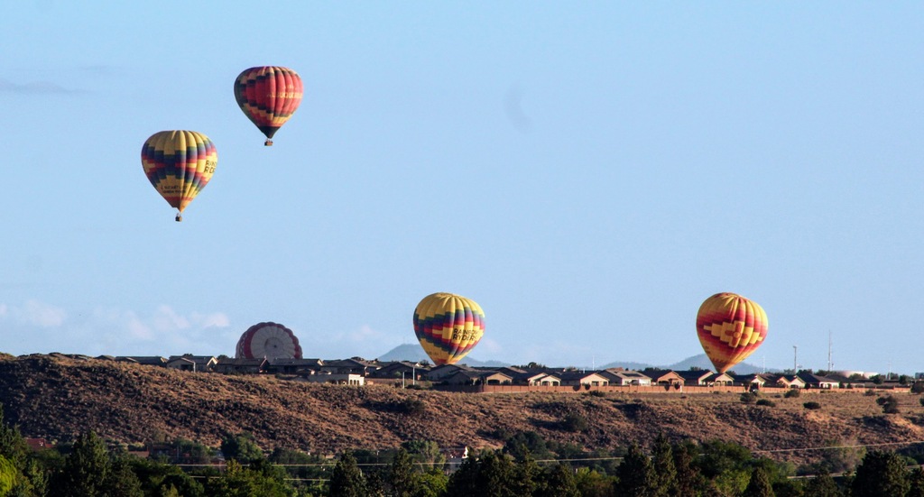 Beautiful hot air balloons as a very Albuquerque background